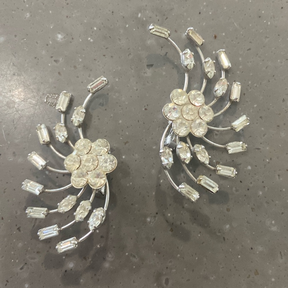 Vintage clip-on cuff earrings